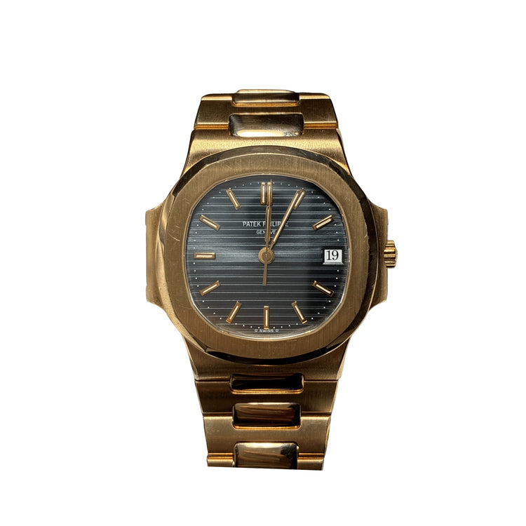 Nautilus Yellow Gold Blue Dial image 0