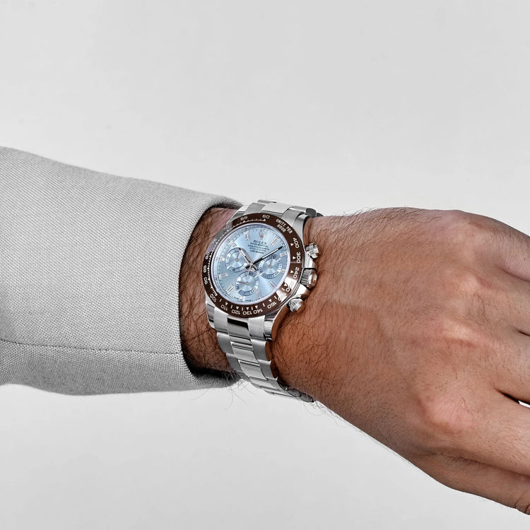 Platinum Ice Blue Baguette Diamond Dial image 5