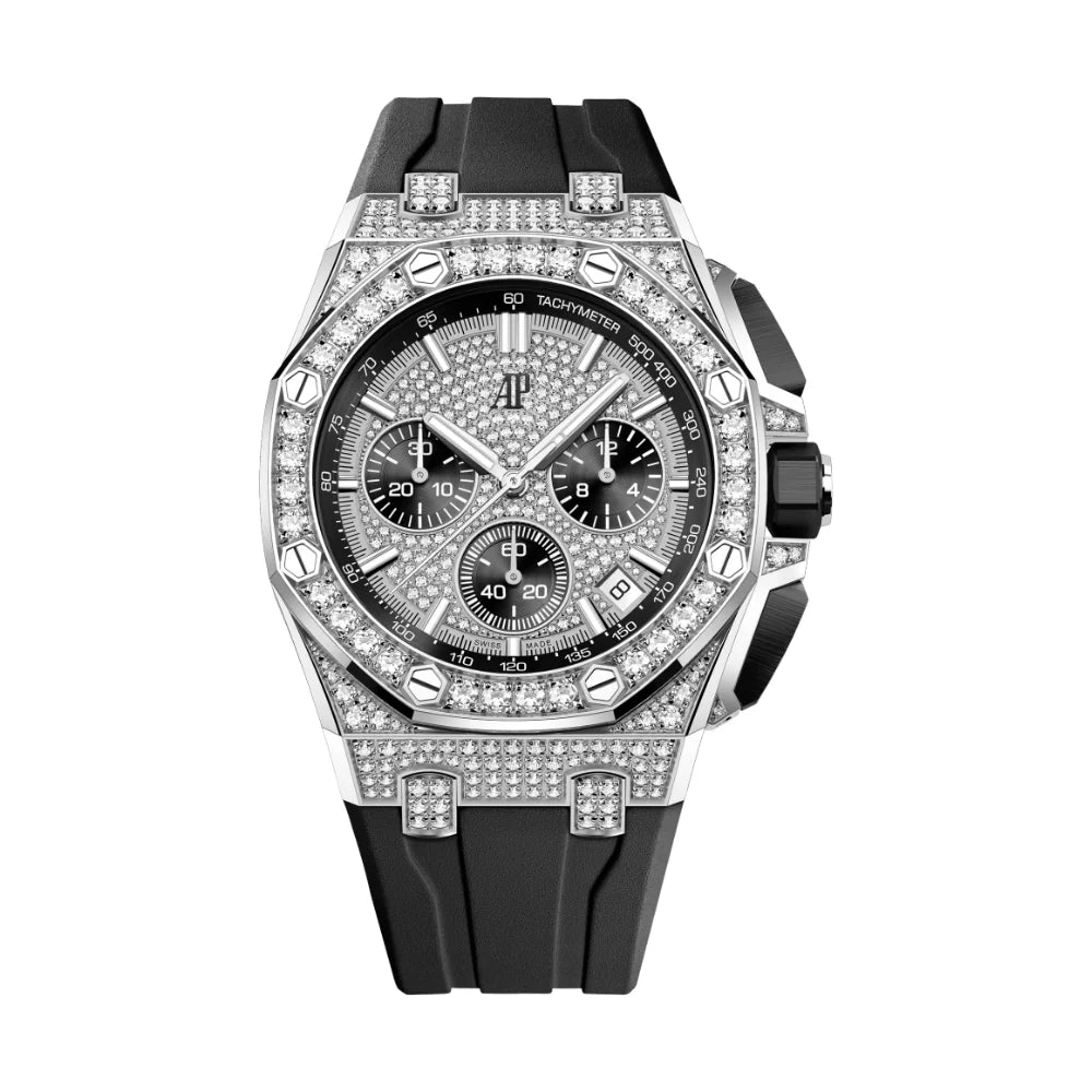 Royal Oak Offshore Chronograph White Gold Diamond Case & Bezel image 0