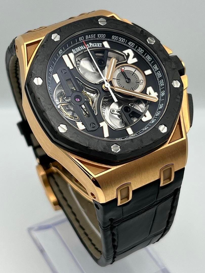 Royal Oak Offshore Chronograph 'Tourbillon' Rose Gold Black Dial image 4