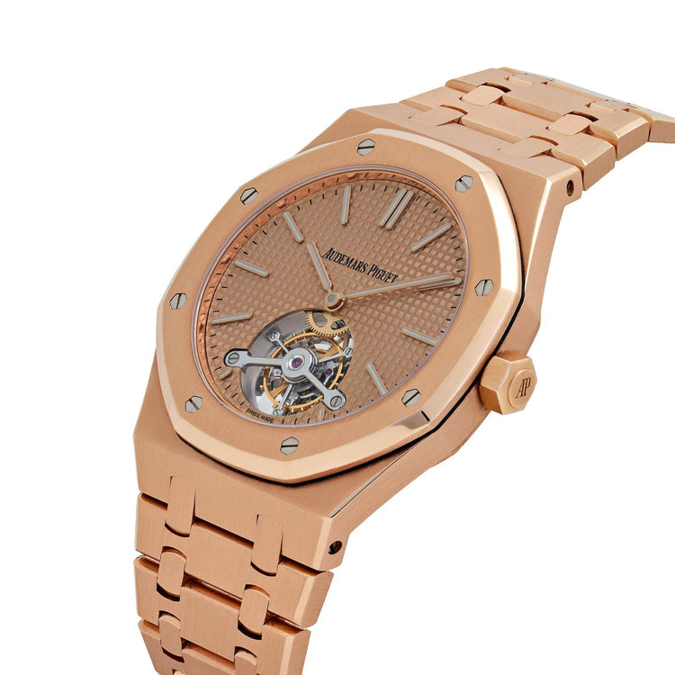 Royal Oak Tourbillon Extra-Thin Rose Gold Pink Dial Limited Edition (25 pcs) image 5