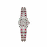 Royal Oak Ladies Vintage White Gold Diamond & Ruby Quartz (1997) image 0