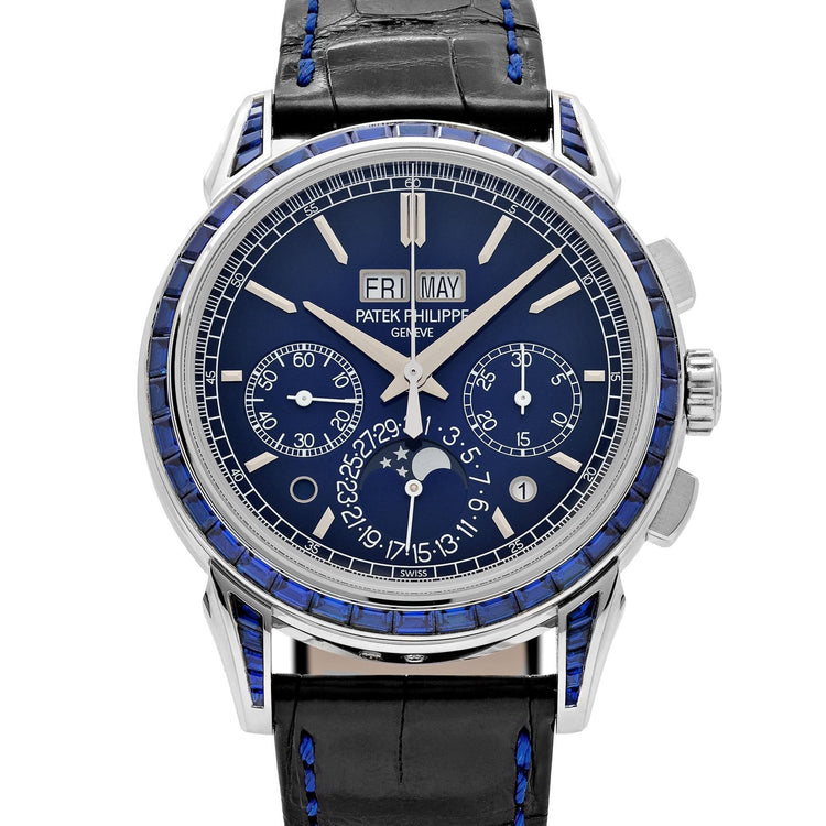 Grand Complications Perpetual Calendar Chronograph Platinum Baguette Sapphires image 2