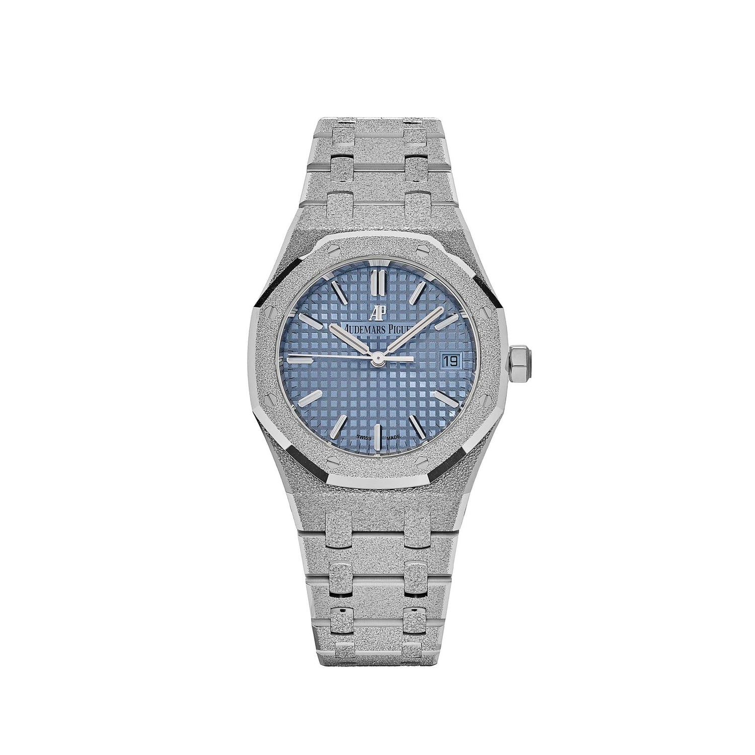 Royal Oak Ladies Selfwinding Frosted White Gold Blue Dial image 0