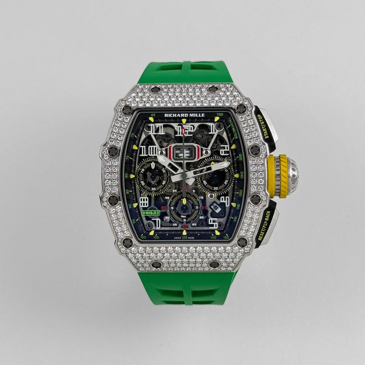 RM 11-03 Flyback Chronograph White Gold Diamond Bezel (2019) image 10
