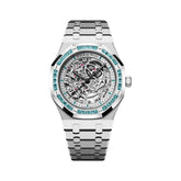 Royal Oak Double Balance Wheel Openworked White Gold Topaz Bezel image 0