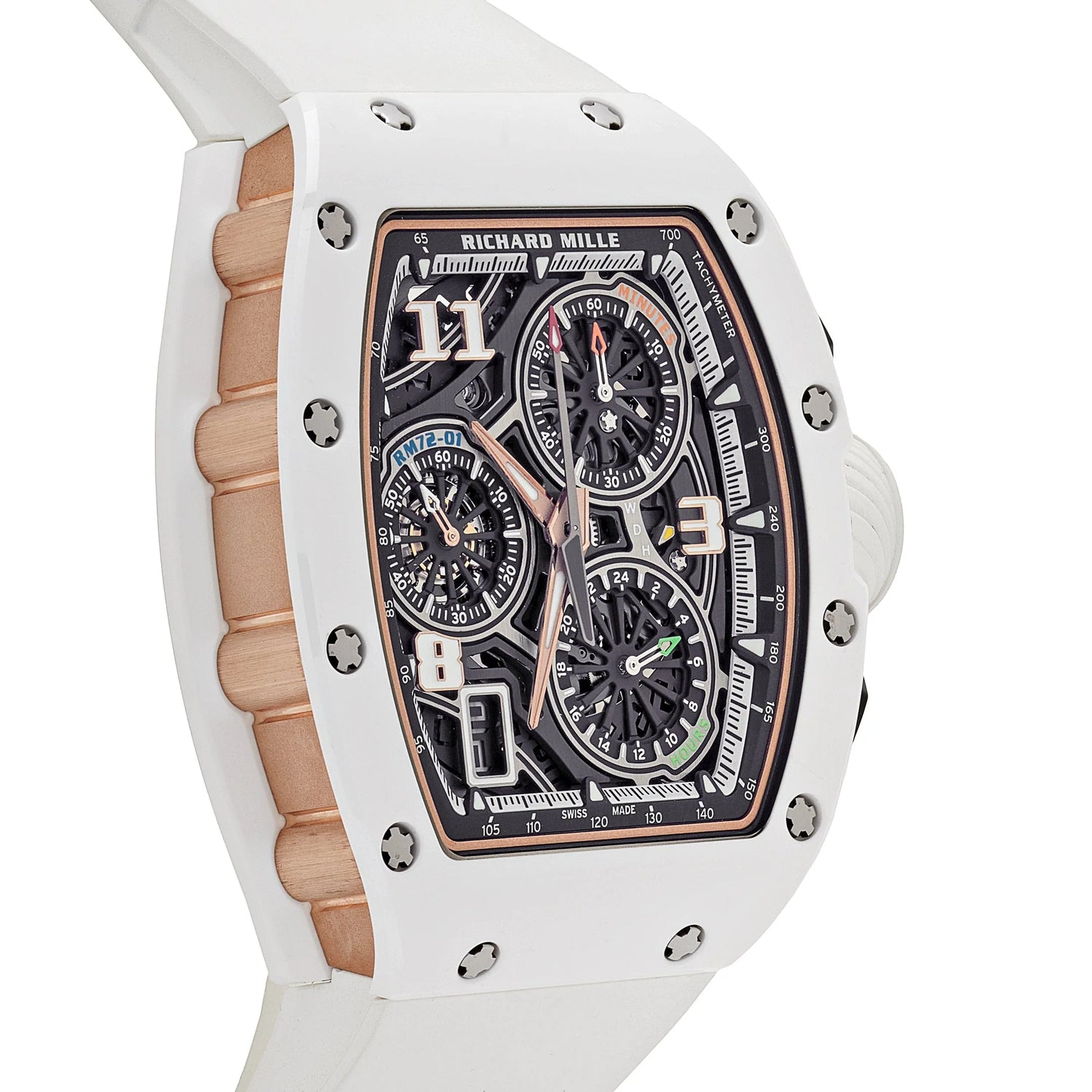 RM 72-01 Lifestyle In-House Chronograph White Ceramic image 5