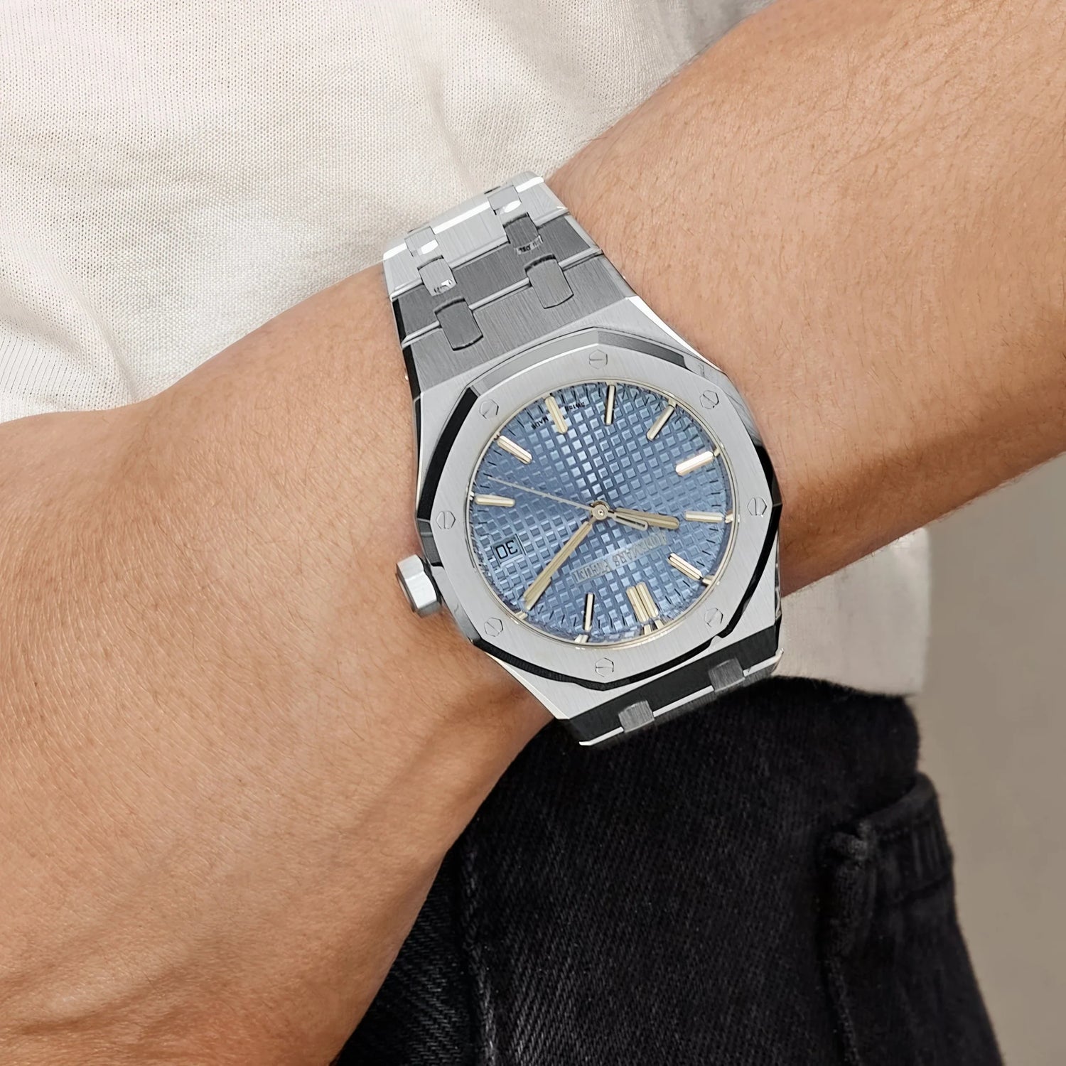Royal Oak White Gold Blue Baguette Dial Limited Edition of 100 image 1