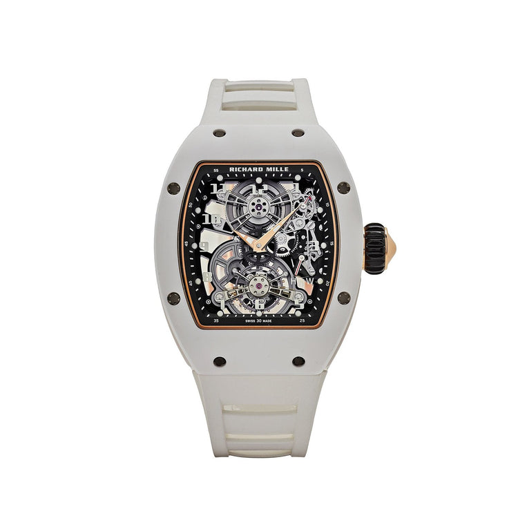 RM 17-01 White Ceramic Rose Gold Manual Wind Tourbillon image 0
