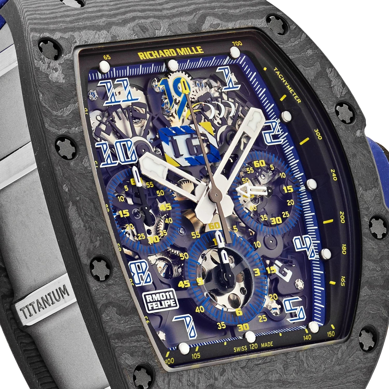 Automatic Flyback Chronograph Felipe Massa 10th Anniversary Carbon TPT Titanium Limited Edition of 100 image 5