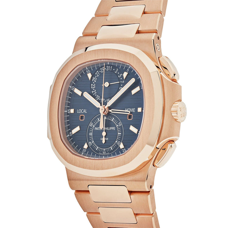 Nautilus Travel Time Chronograph Rose Gold Blue Dial (2025) image 6
