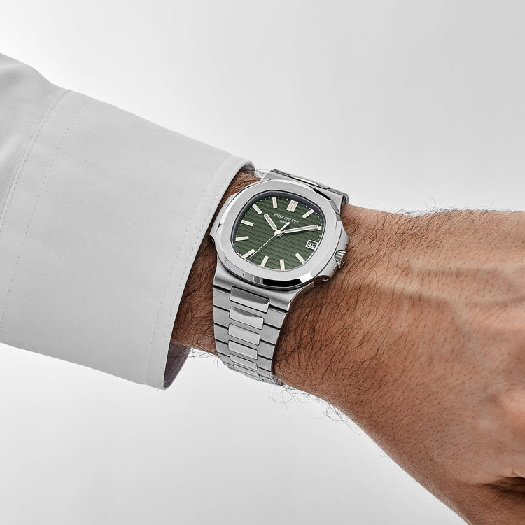 Nautilus Stainless Steel Green Dial image 2