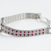 Royal Oak Ladies Vintage White Gold Diamond & Ruby Quartz (1997) image 6