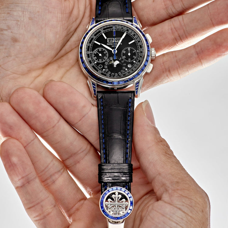 Grand Complications Moon Phases Platinum Black Dial Sapphire Bezel image 9
