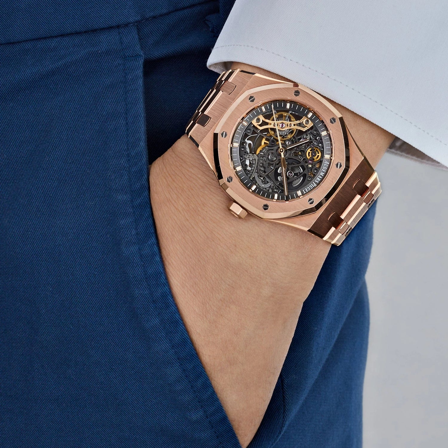 Royal Oak  Double Balance Wheel Openworked Rose Gold image 1