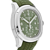 Aquanaut Chronograph White Gold Khaki Green Dial image 4