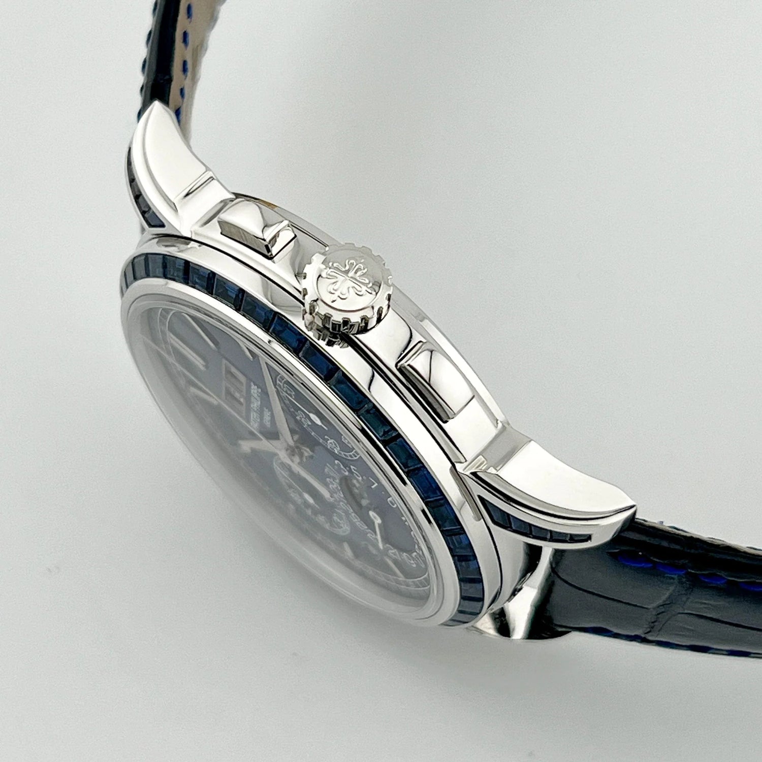 Grand Complications Perpetual Calendar Chronograph Platinum Baguette Sapphires image 9