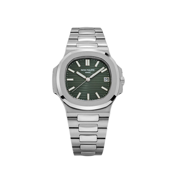 Nautilus Stainless Steel Green Dial image 0