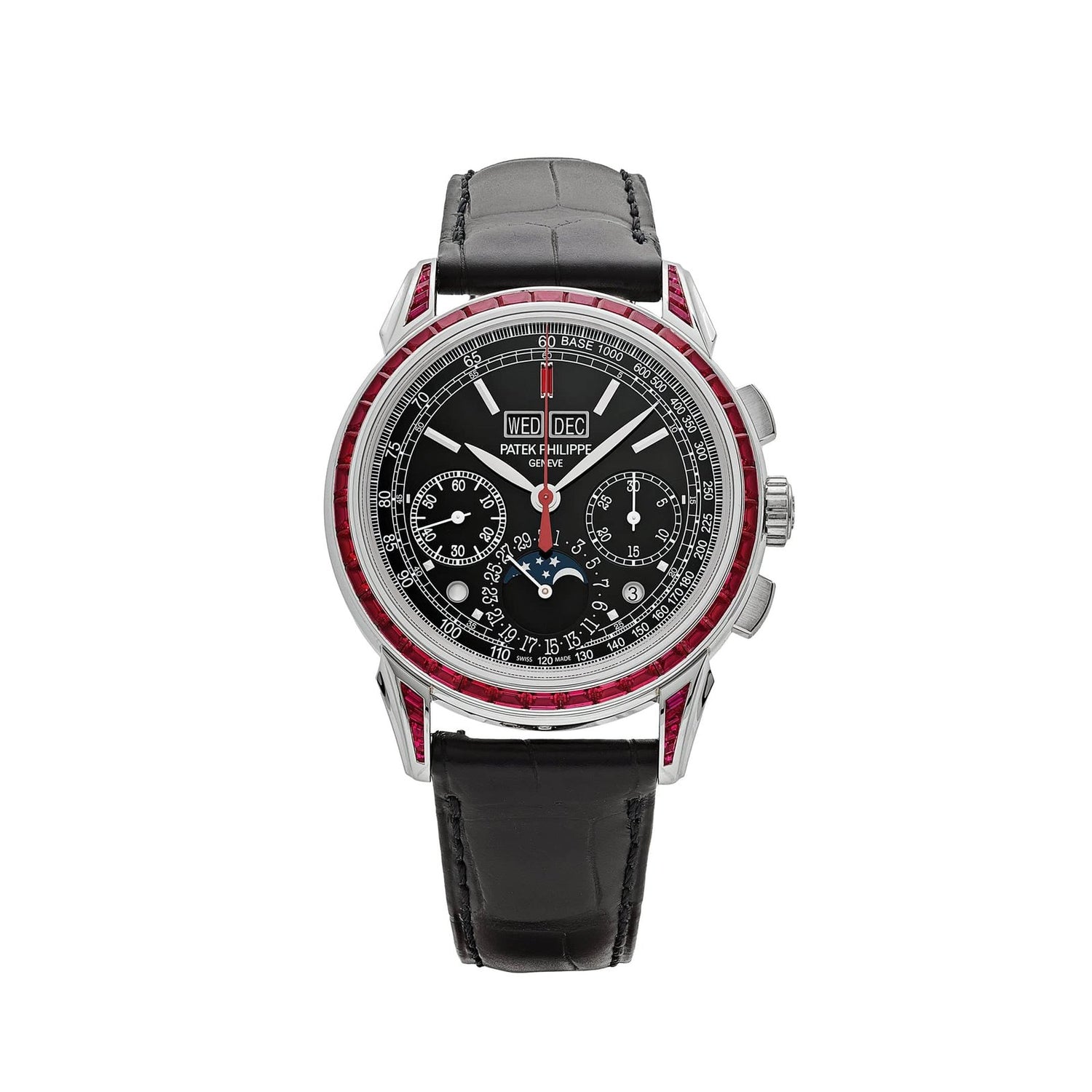 Grand Complications Perpetual Calendar Platinum Black Dial Ruby Bezel image 0