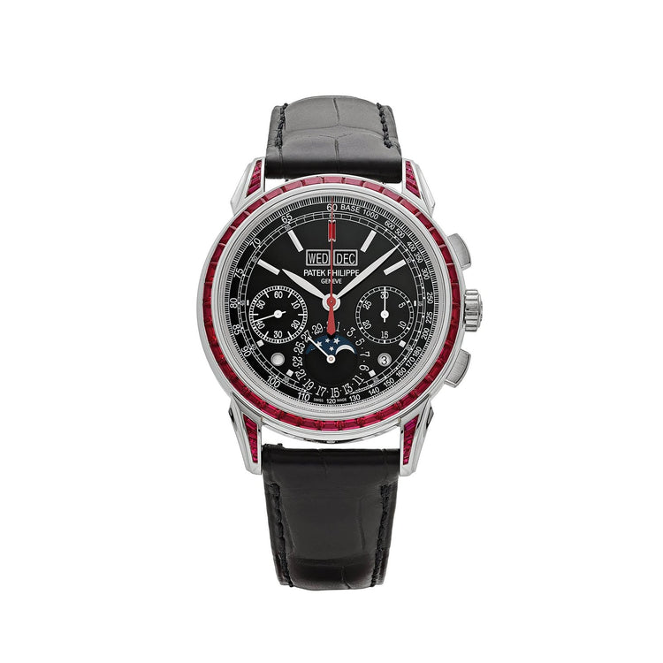 Grand Complications Perpetual Calendar Platinum Black Dial Ruby Bezel image 0