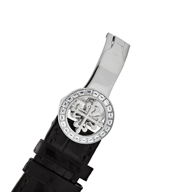 Grand Complications Perpetual Calendar Platinum Black Dial Baguette Bezel image 2