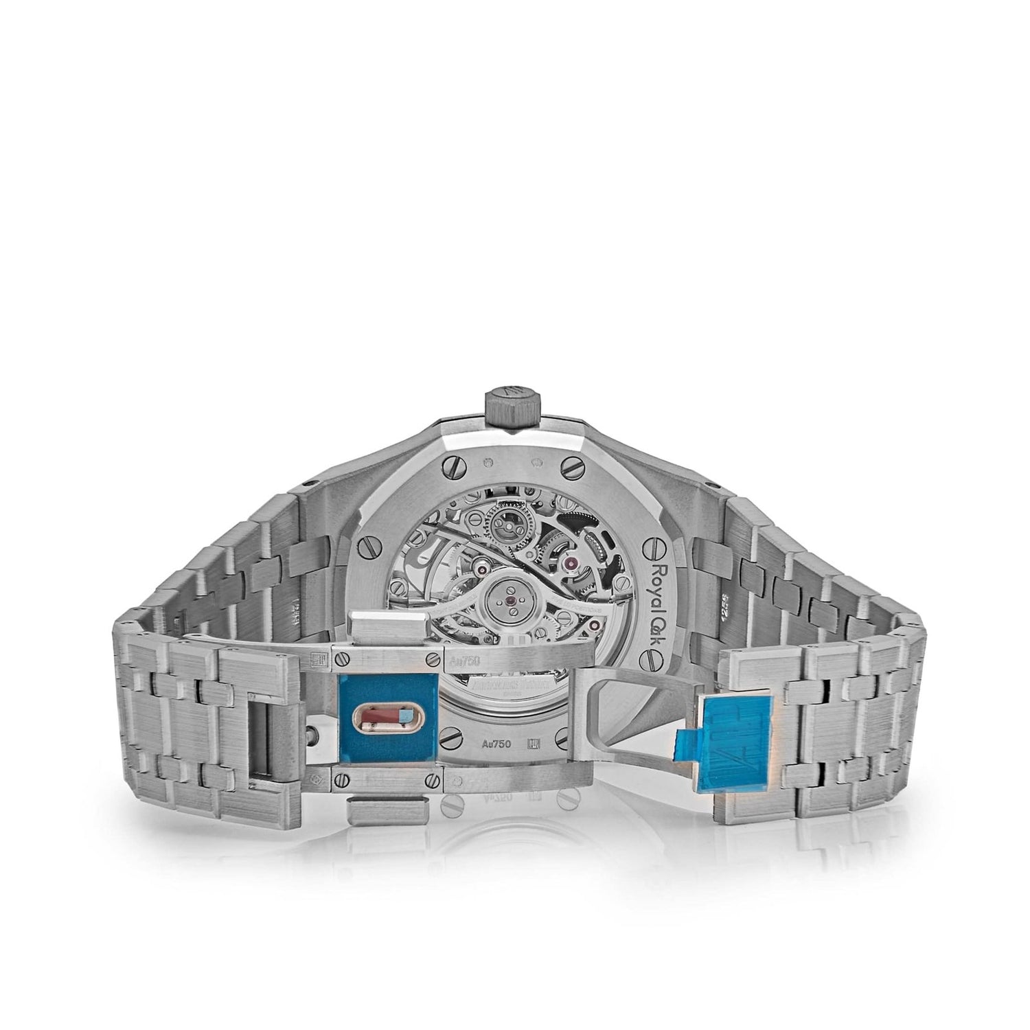 Royal Oak Double Balance Wheel Openworked White Gold Blue Bezel image 5