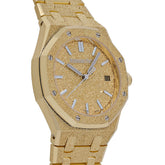 Royal Oak Frosted Yellow Gold Crystal Sand Dial image 1