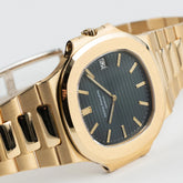 Nautilus Vintage Yellow Gold Black Ribbed Dial image 1