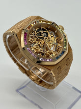 Royal Oak Openworked Frosted Rose Gold Rainbow Bezel image 4
