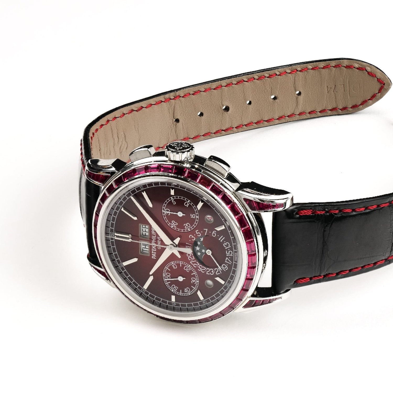 Grand Complications Perpetual Calendar Chronograph Platinum Baguette Rubies image 3