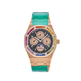 Royal Oak Perpetual Calendar Rose Gold Rainbow Bezel Black Dial Limited Edition image 0