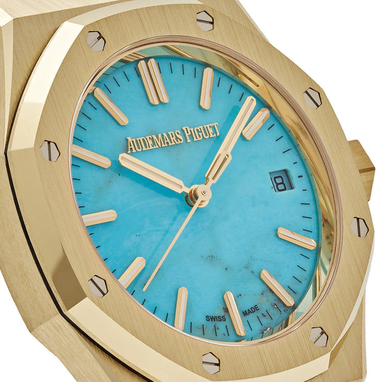 Royal Oak Selfwinding Yellow Gold Blue Turquoise Dial image 7