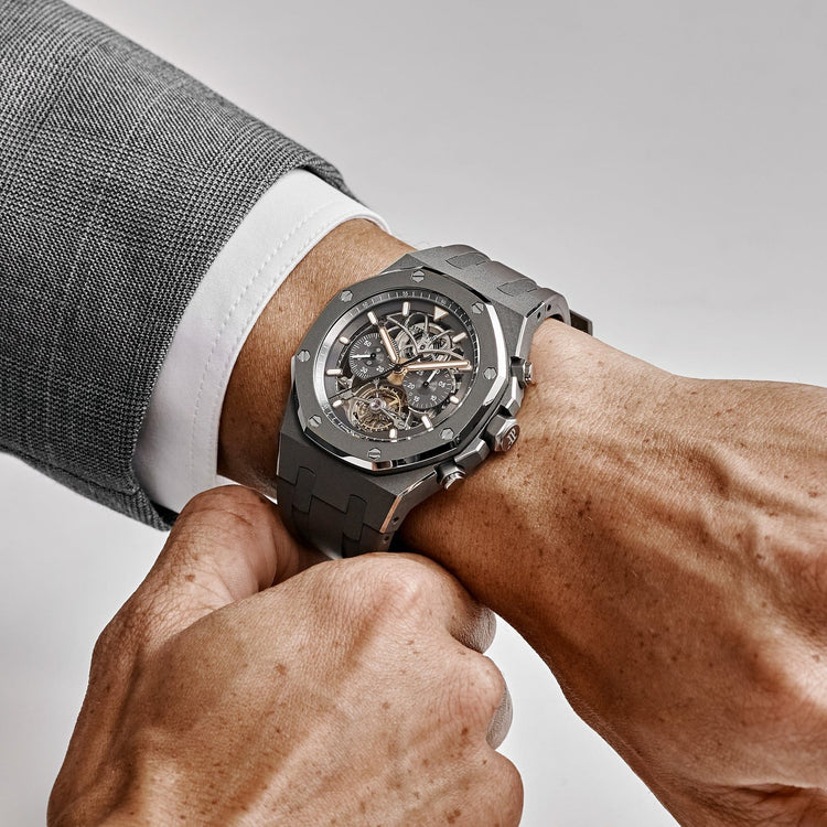 Royal Oak Tourbillon Chronograph Titanium Openworked Boutique Edition image 9
