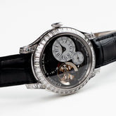 Tourbillon Souverain Joaillerie Platinum Diamond Bezel Black Dial image 12
