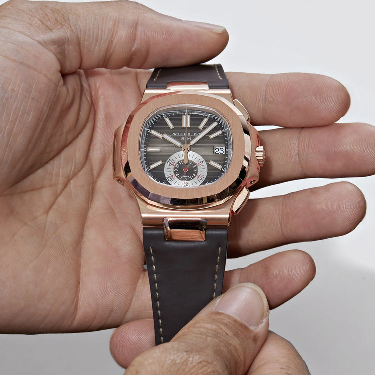 Nautilus Chronograph Rose Gold Brown Dial (2020) image 7