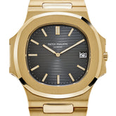 Nautilus Vintage Yellow Gold Black Ribbed Dial image 10