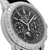 Grand Complications Perpetual Calendar Platinum Black Dial Baguette Bezel image 4