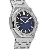 Royal Oak White Gold Diamond Bezel Smoked Blue Dial (2024) image 6