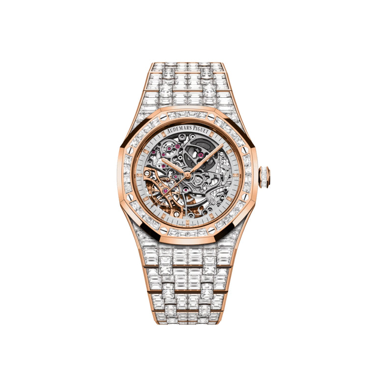 Royal Oak Double Balance Wheel Openworked Baguette Bezel image 0