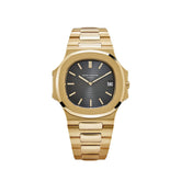 Nautilus Vintage Yellow Gold Black Ribbed Dial image 0