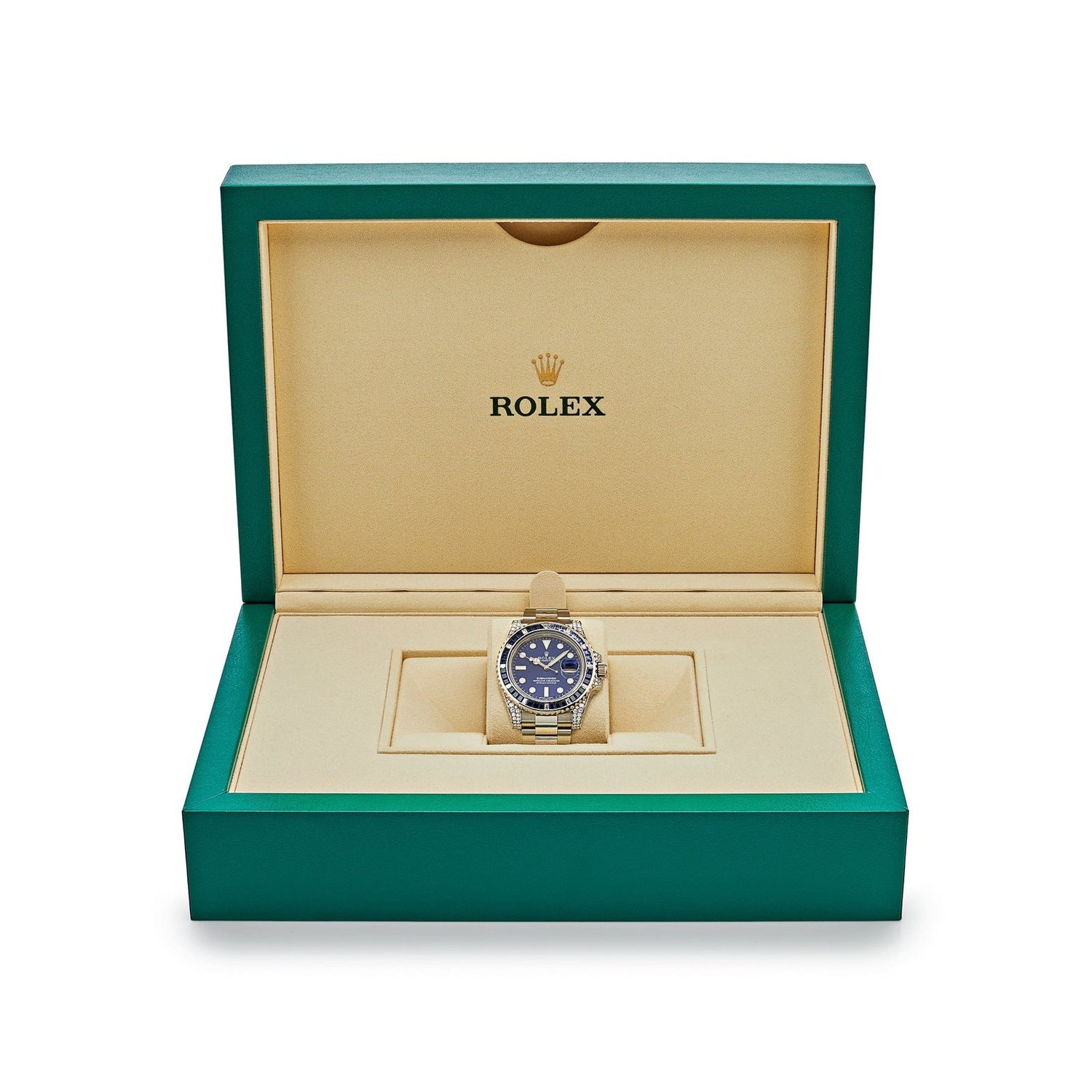 Submariner Date White Gold Blue Dial Sapphire Diamond Bezel (2019) image 8