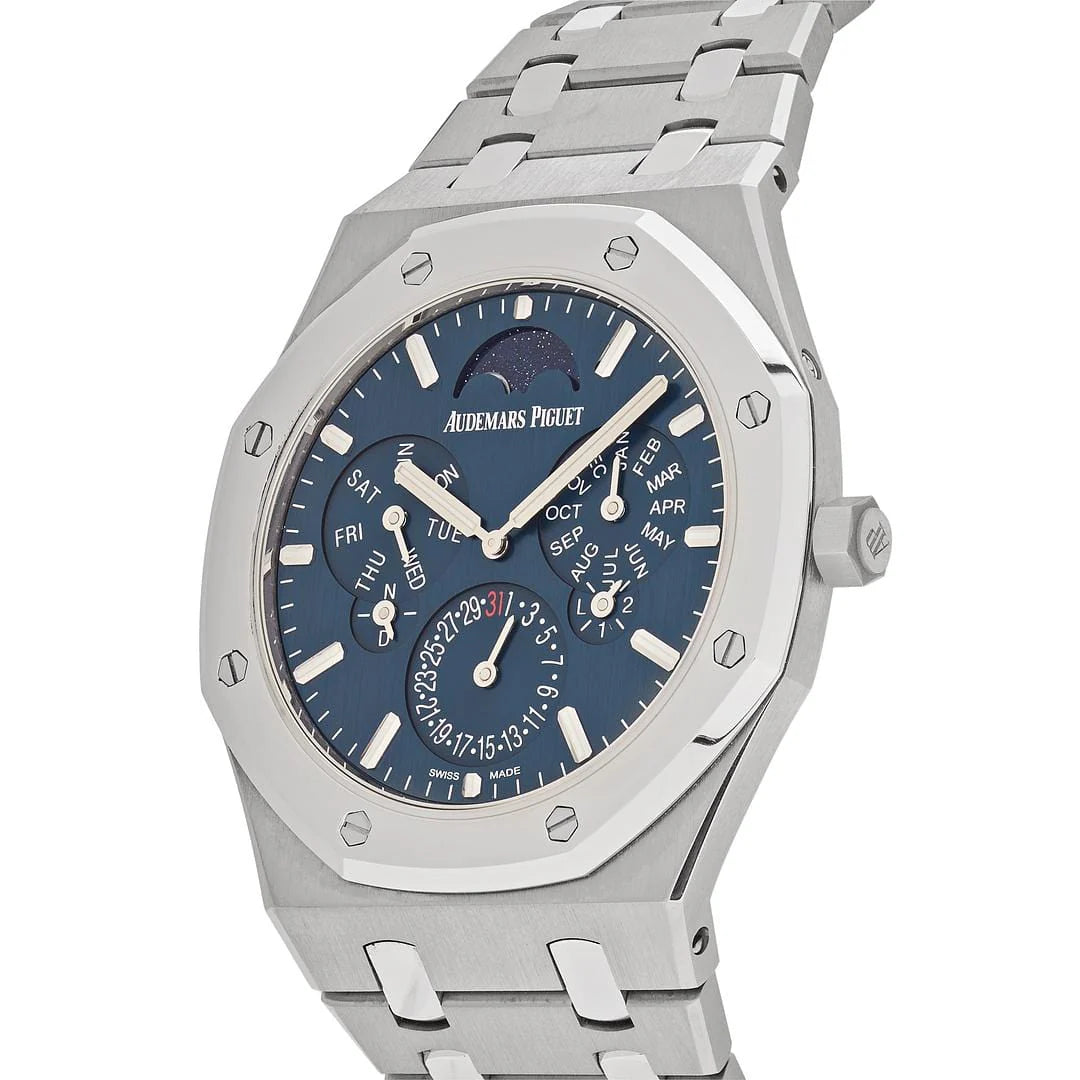 Royal Oak Perpetual Calendar RD2 Ultra-Thin Platinum & Titanium Blue Dial (2022) image 3