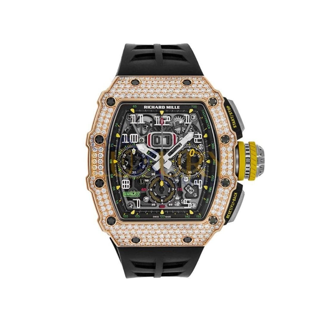 Flyback Chronograph Diamond Set Rose Gold image 0