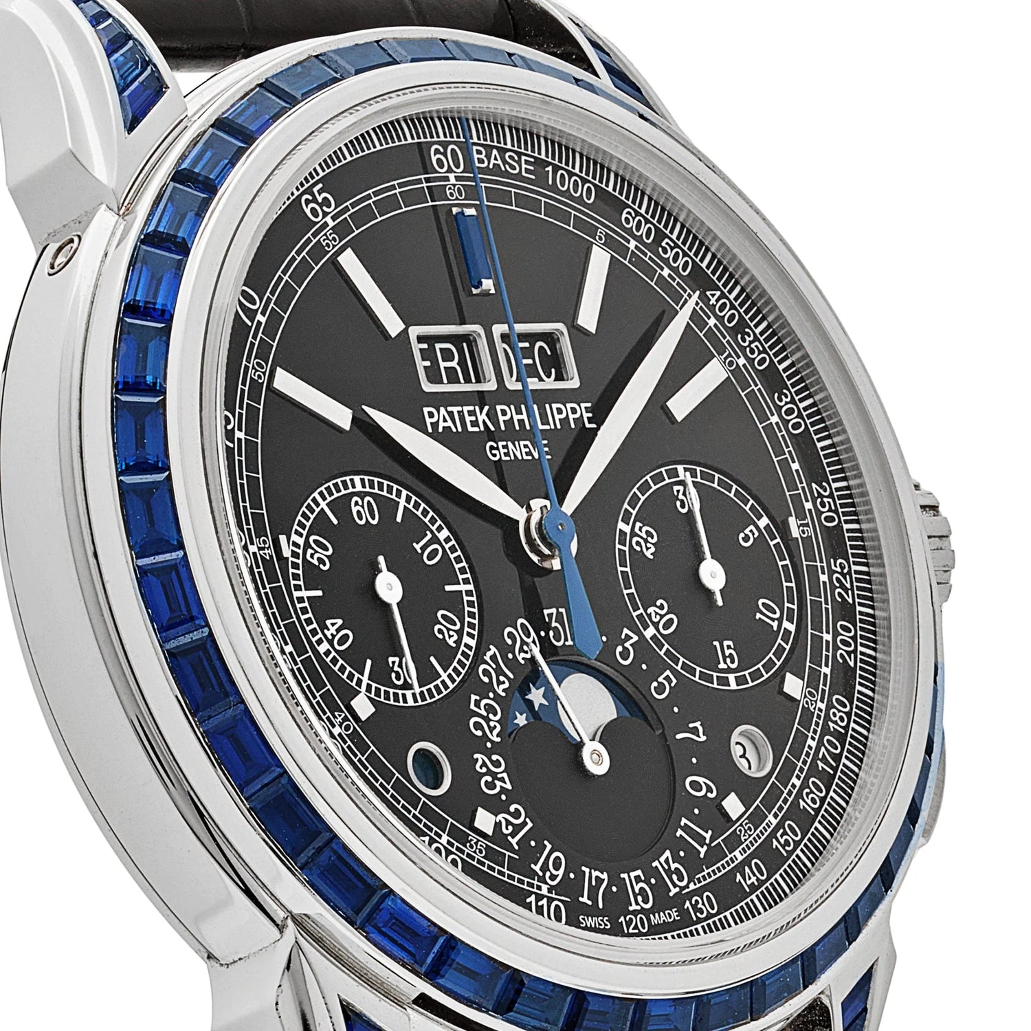 Grand Complications Moon Phases Platinum Black Dial Sapphire Bezel image 6