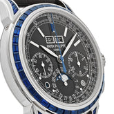 Grand Complications Moon Phases Platinum Black Dial Sapphire Bezel image 6