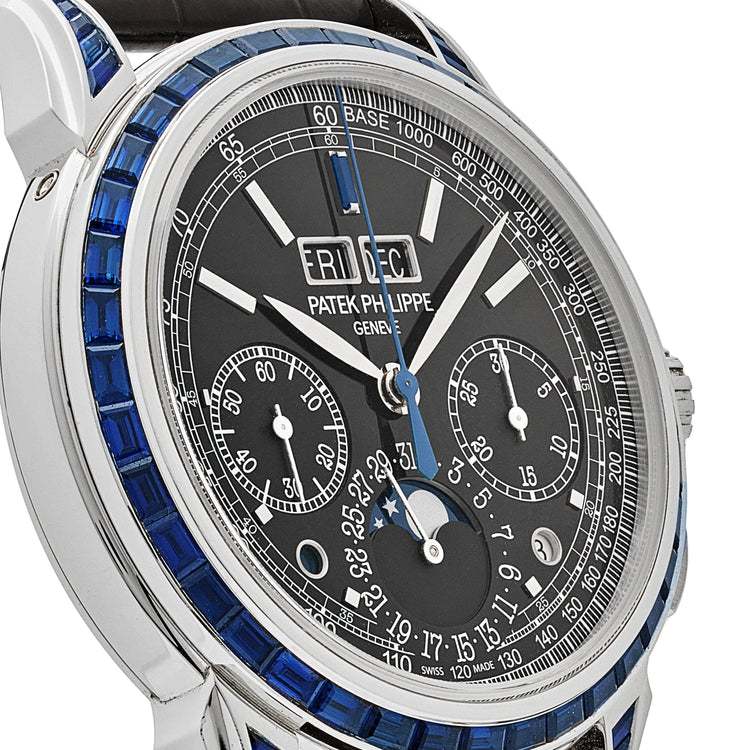 Grand Complications Moon Phases Platinum Black Dial Sapphire Bezel image 6