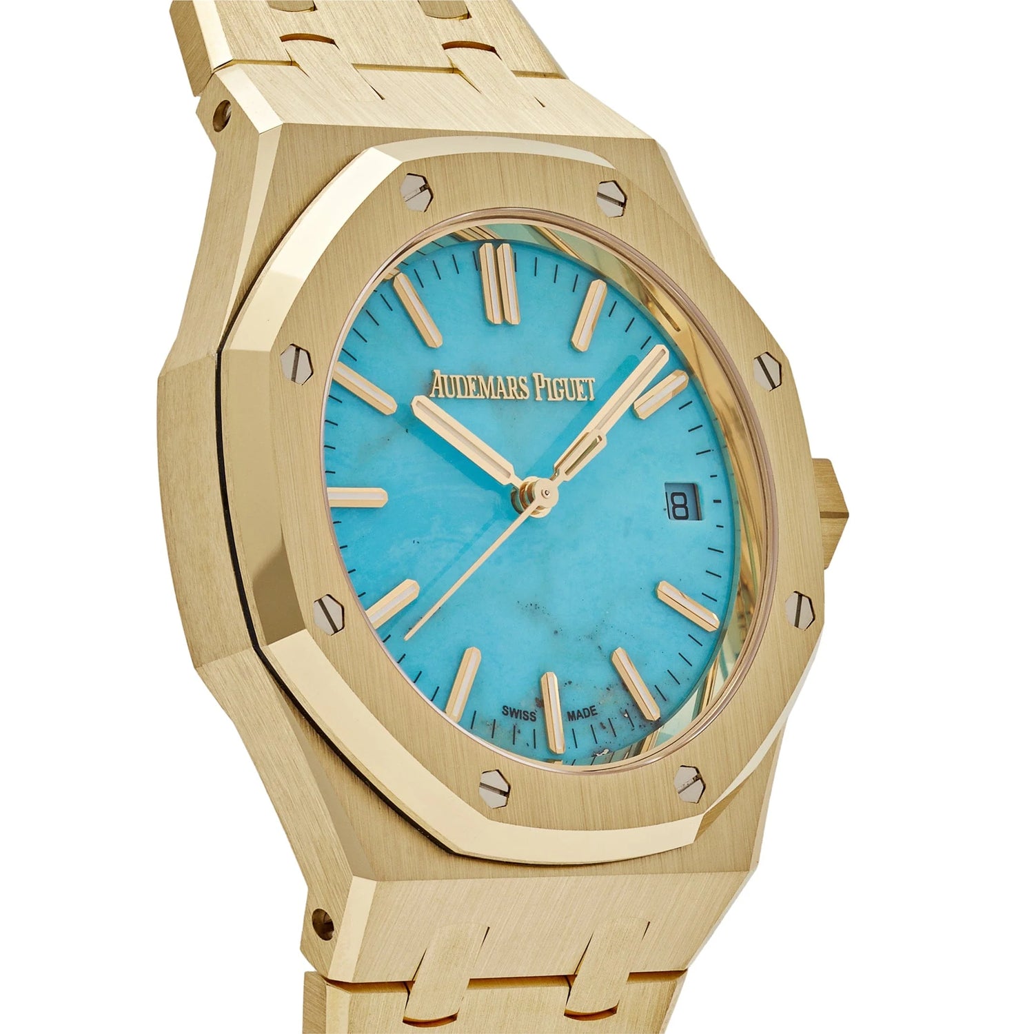 Royal Oak Selfwinding Yellow Gold Blue Turquoise Dial image 4