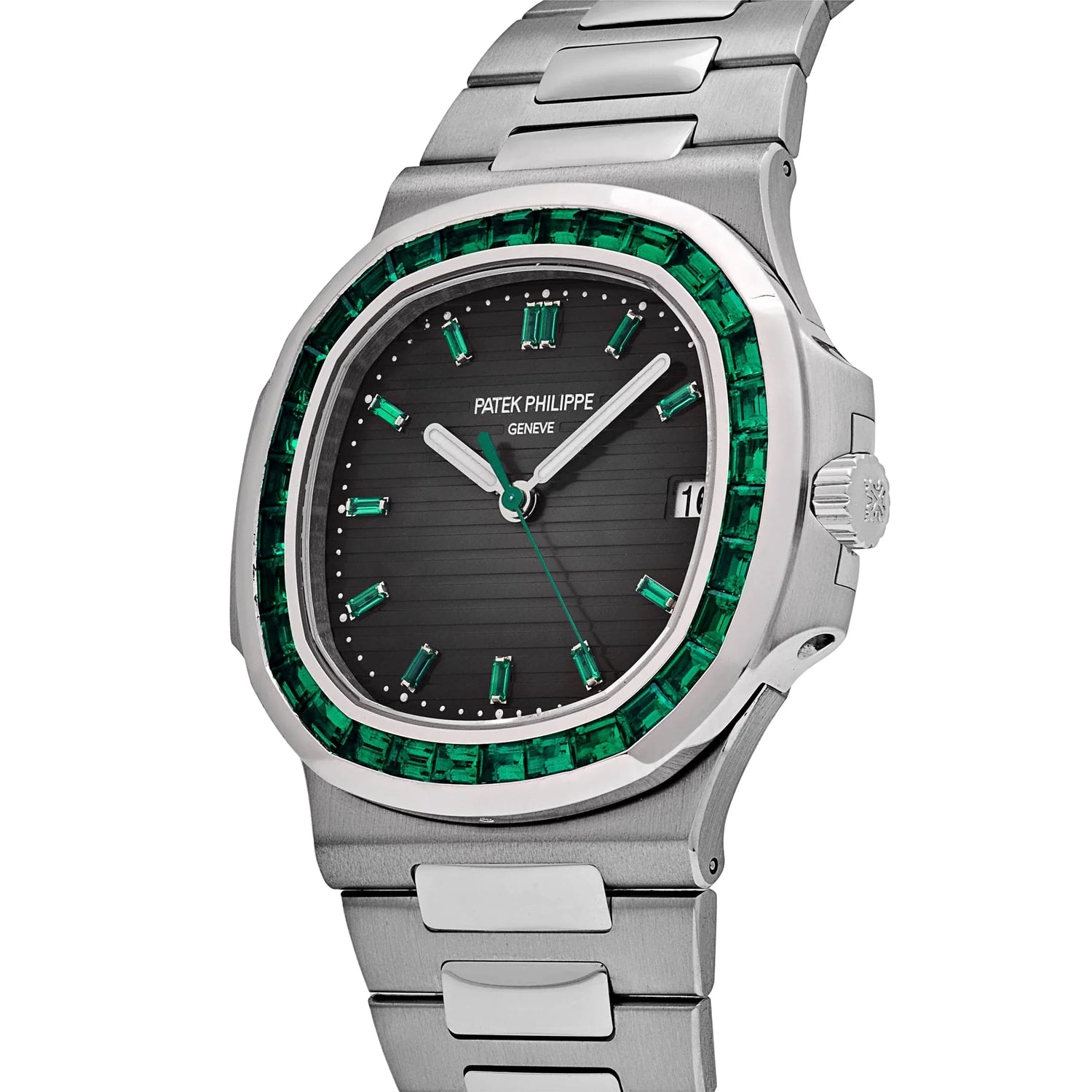 Nautilus Platinum Emeralds Black Dial image 7
