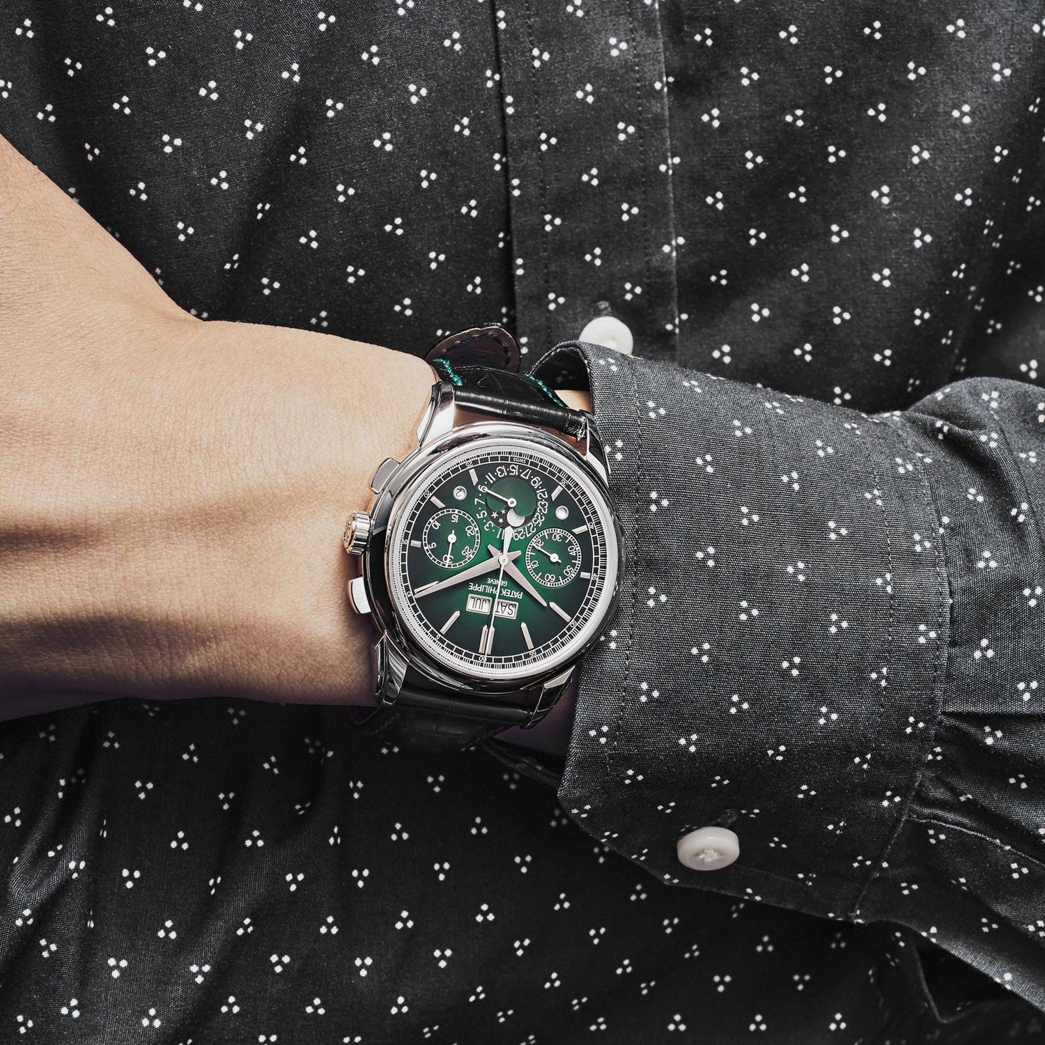Grand Complications Perpetual Calendar Chronograph Platinum Green Dial (2025) image 1
