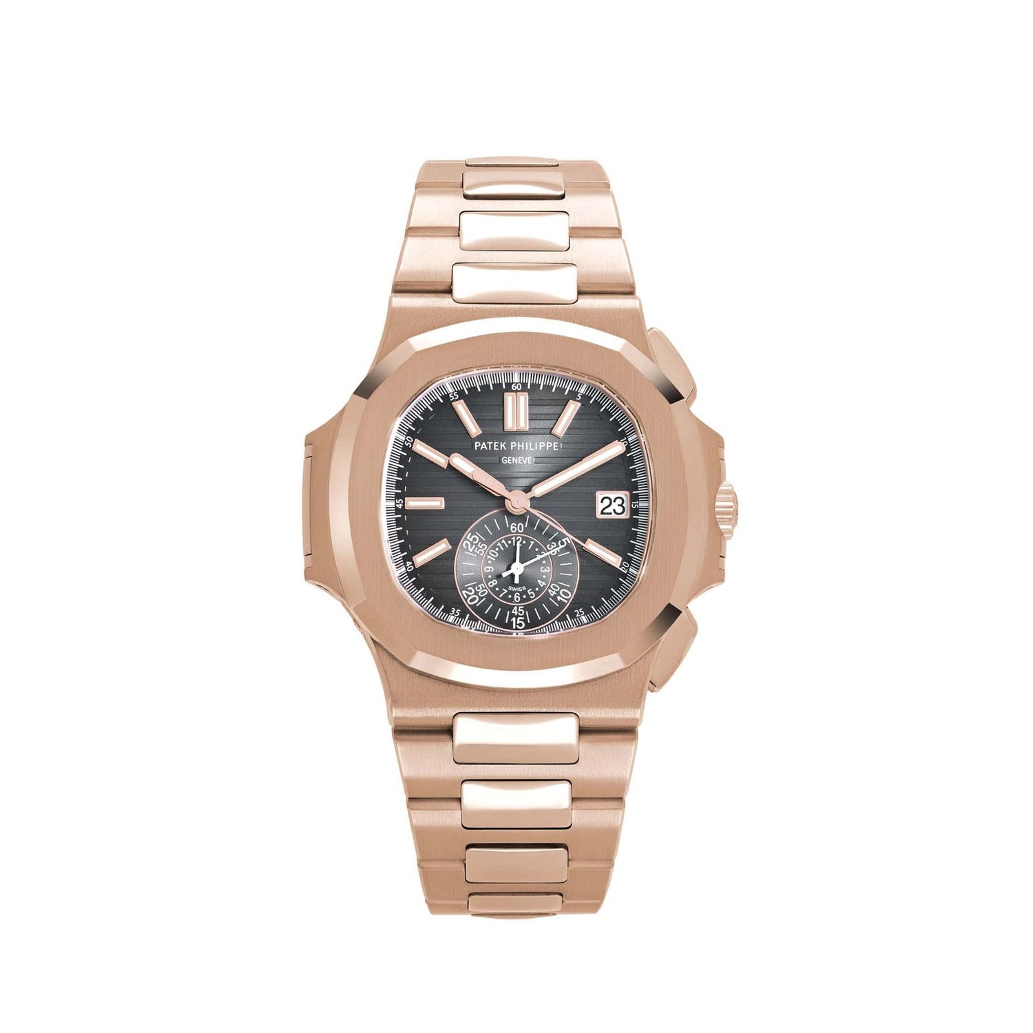 Nautilus Chronograph Date Rose Gold Black Dial (2022) image 0